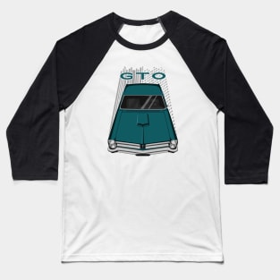 Pontiac GTO 1965 - Teal Turquoise Baseball T-Shirt